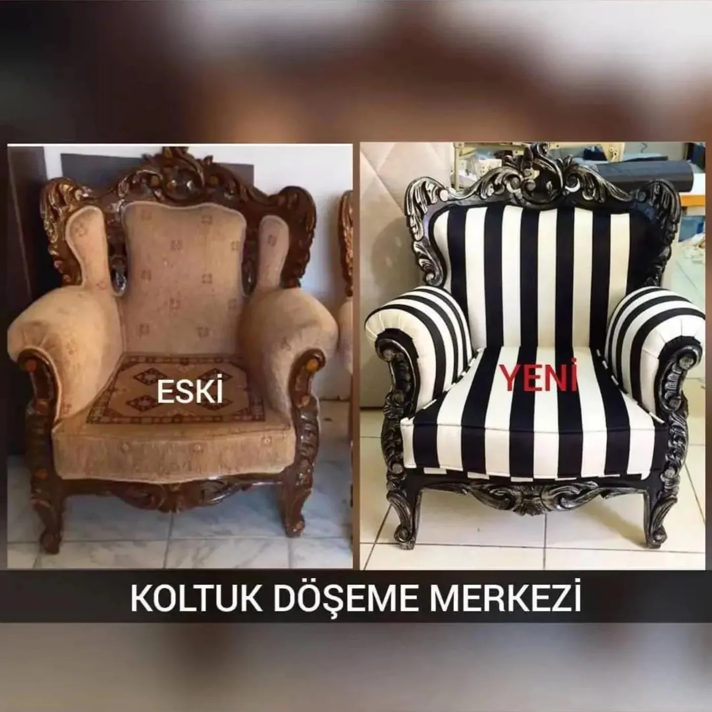 Koltuk Döşeme Merkezi çalışması — yenilenen koltuk 2