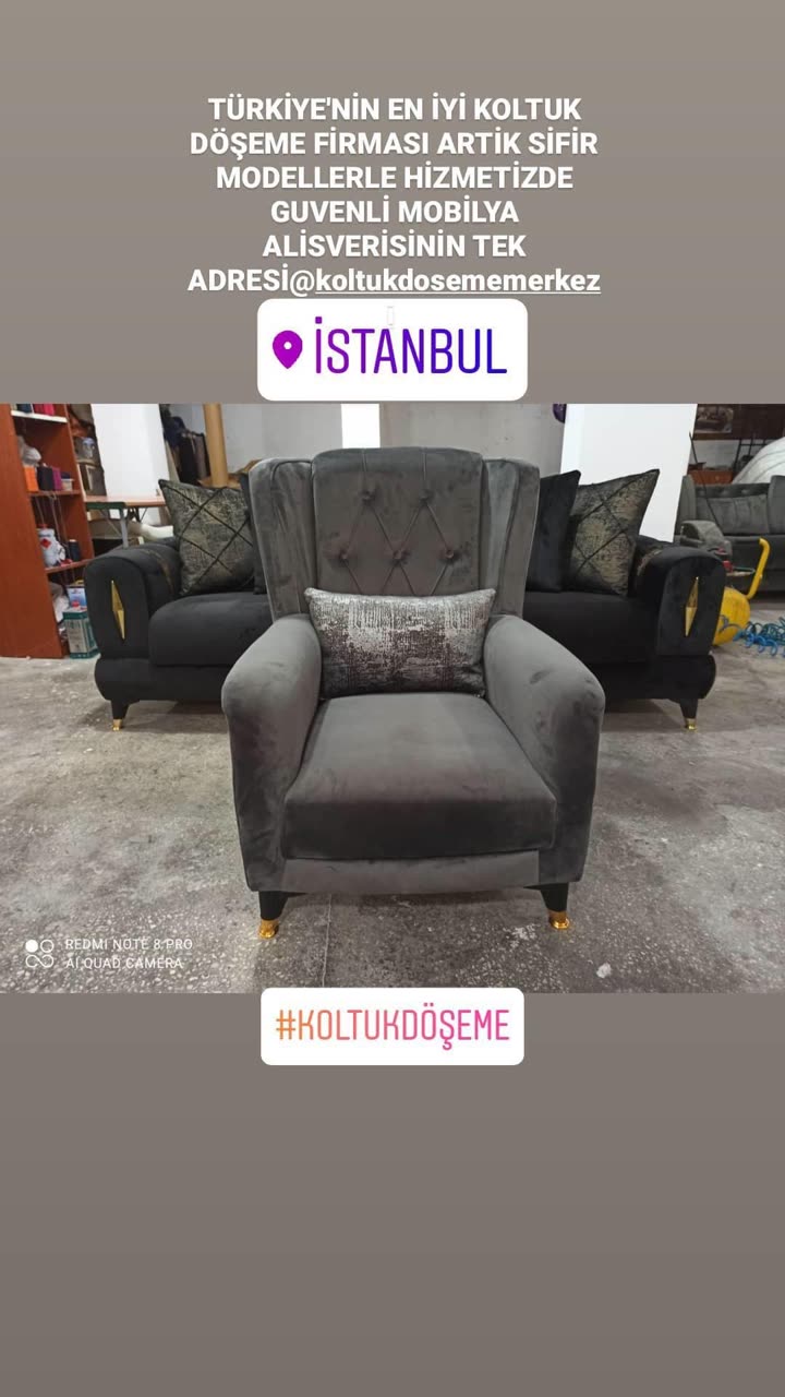 Gri berjer koltuk modeli