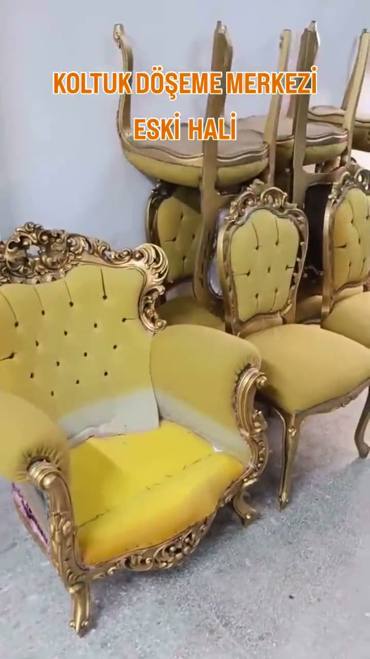 Yenilenen sarı klasik berjer
