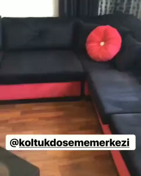 Antrasit L köşe koltuk döşemesi